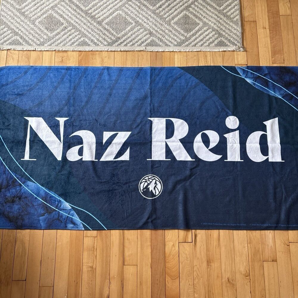 Naz Reid Towel NBA Minnesota Timberwolves Beach Bath Towel